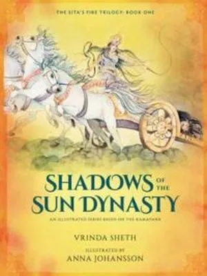 cover of Shadows of the Sun Dynasty by Vrinda Sheth, illustrated by Anna Johansson
