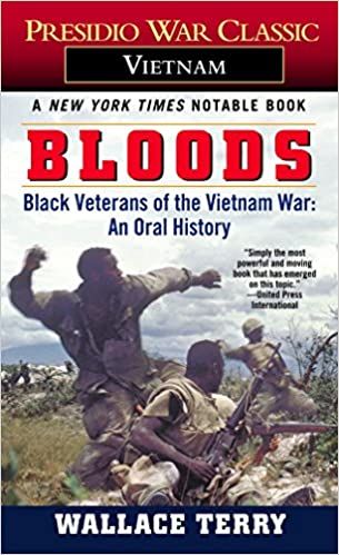 cover of Bloods: An Oral History of the Vietnam War by Black Veterans by Wallace Terry; photo of Black soldiers in Vietnam