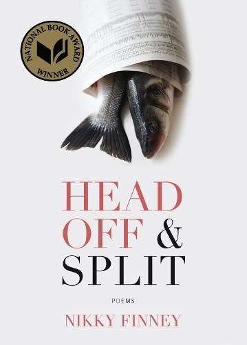 a graphic of the cover of Head Off and Split by Nikky Finney