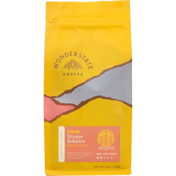 a photo of a bag of Wonderstate coffee Winter solstice 