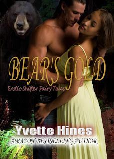 Cover image of steamy fantasy romance book Bear's Gold by Yvette Hines