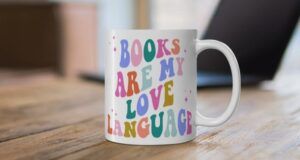 books are my love language mug