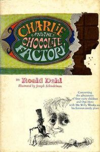 the original cover of charlie and the chocolate factory