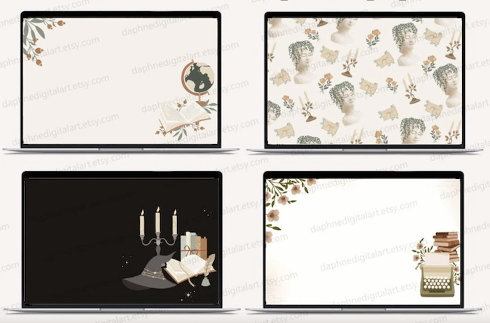 set of 4 desktop wallpapers