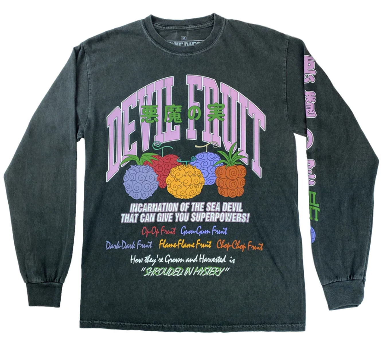 One piece devil fruit long sleeve shirt