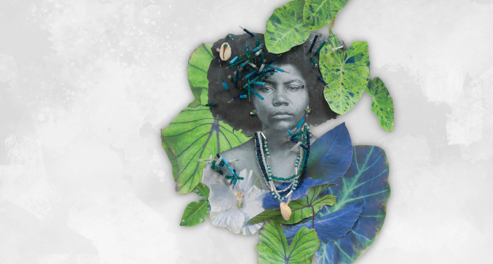 multimedia artwork of a Black woman from the cover of What Noise Against the Cane