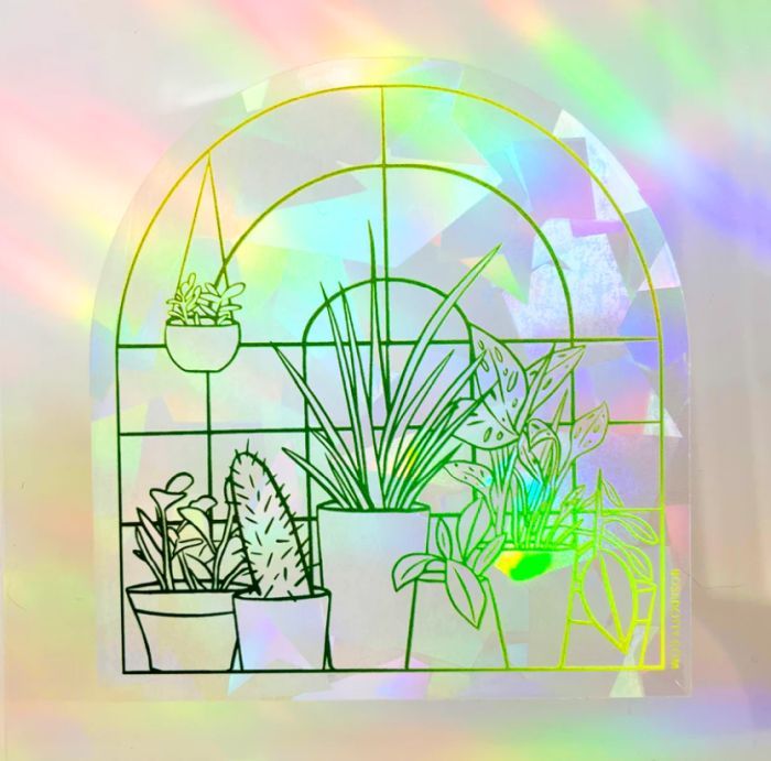 boss dotty plant window suncatcher