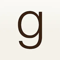 goodreads app logo, showing a lower case letter G in dark brown text