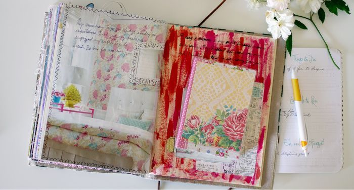 image of collaged journal
