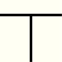 Tertulia logo, a black letter T against a cream background