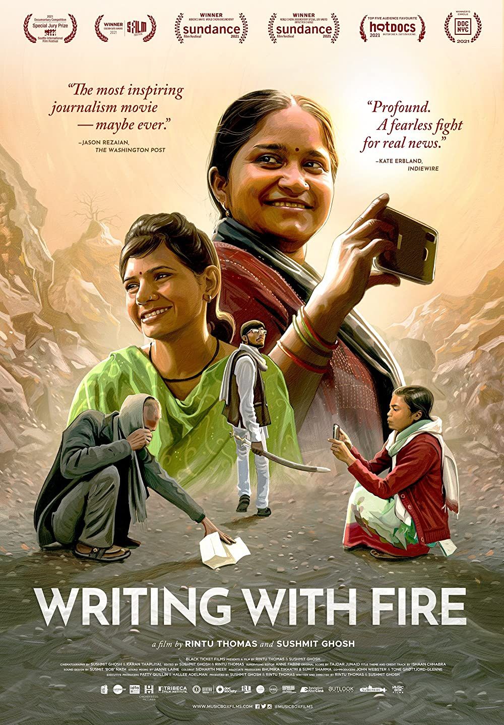 writing with fire movie poster