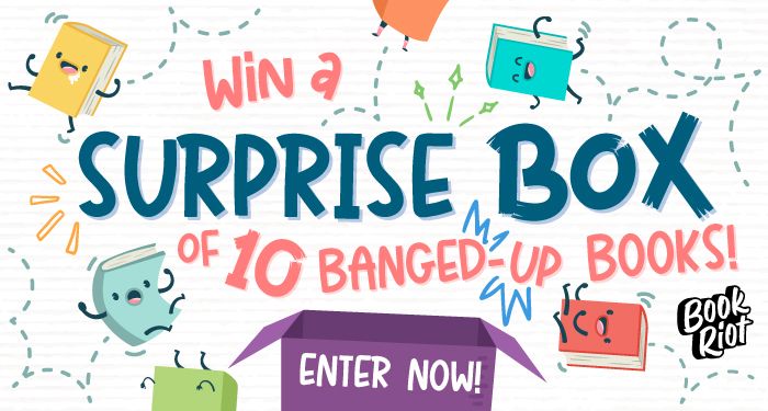 Enter to win a surprise box of 10 banged-up books