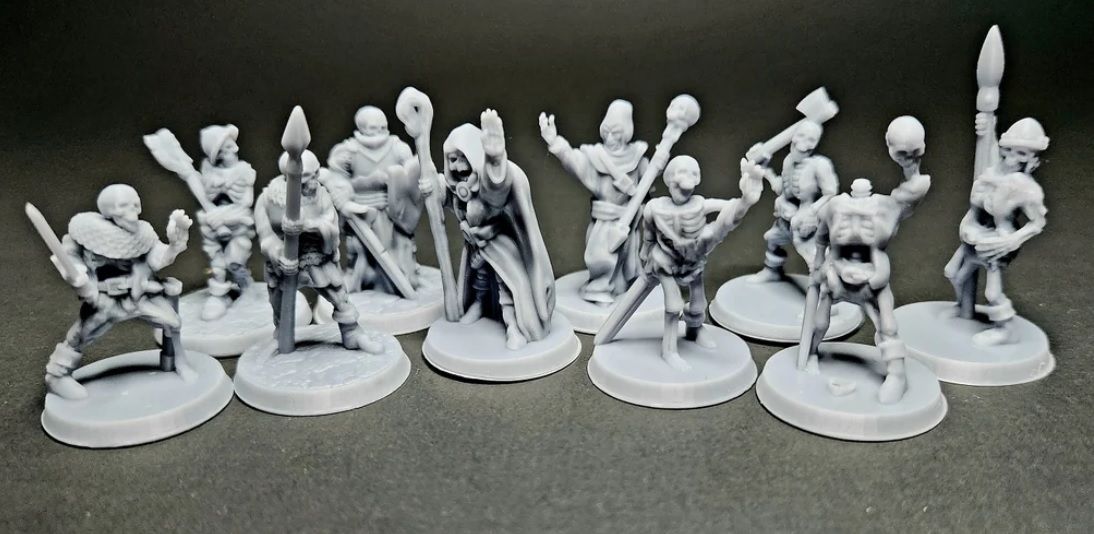 Image of Undead Army D&D Miniatures from DungeonCrawlerCraft on Etsy