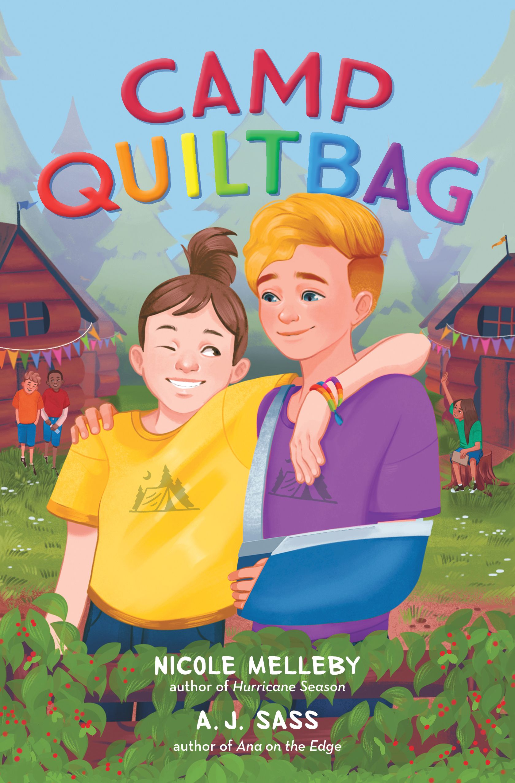 Book cover of CAMP QUILTBAG by By Nicole Melleby and A. J. Sass