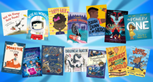 collage of 14 covers of children's ebooks on sale