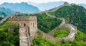 a photo of the great wall of china