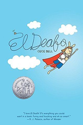 a graphic of the cover of El Deafo by Cece Bell