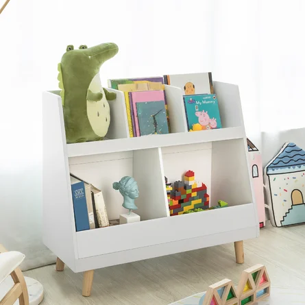 White Chip Resistant Kids Book Display