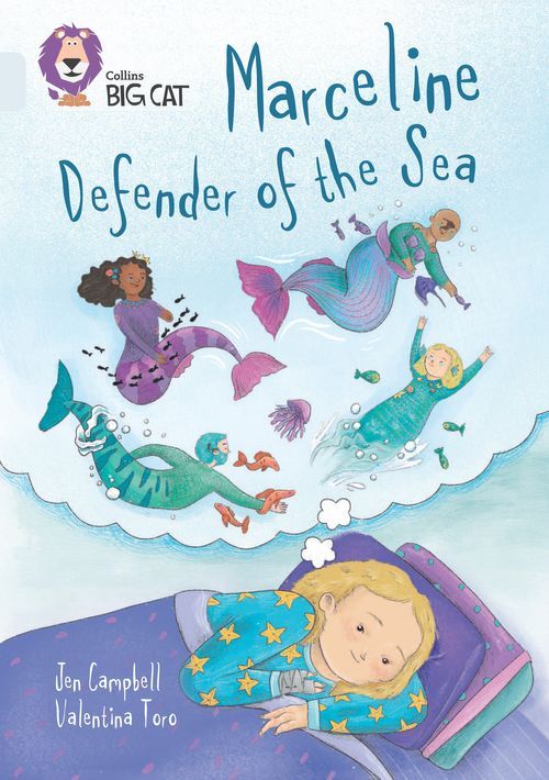 a graphic of the cover of Marceline Defender of the Sea by Jen Campbell
