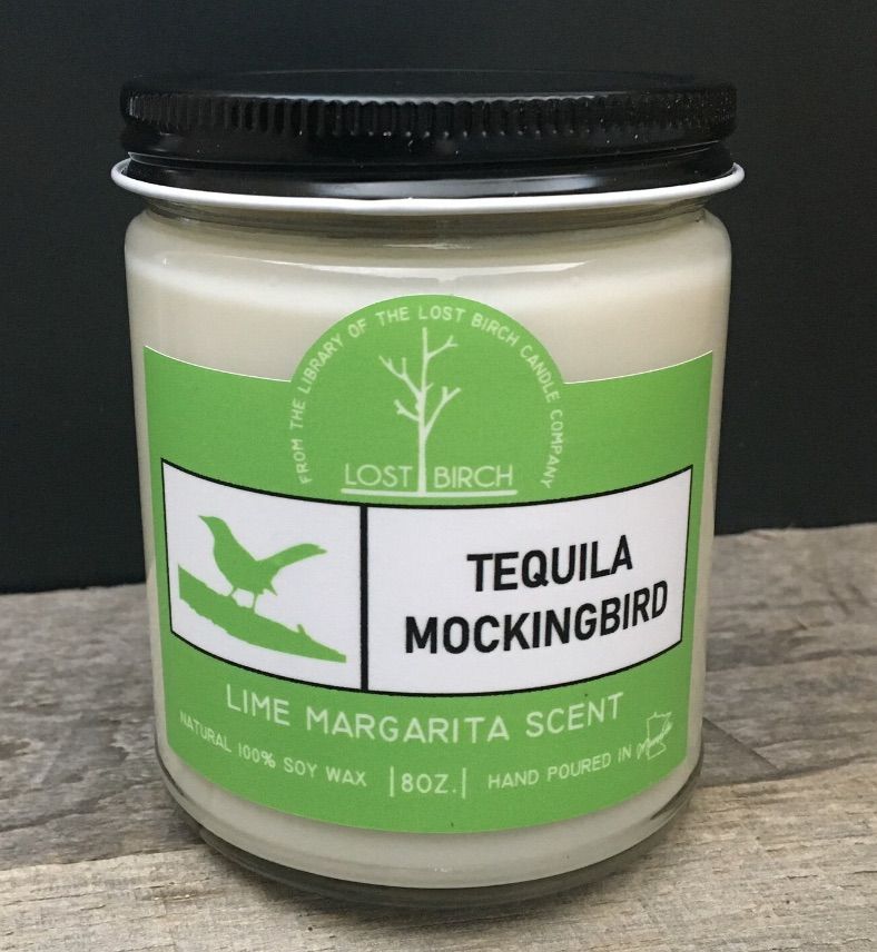 Image of a lime margarita scented candle. 