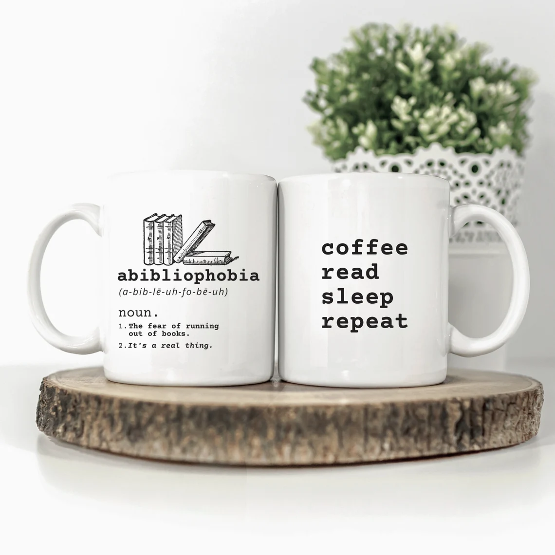 abibliophobia mug