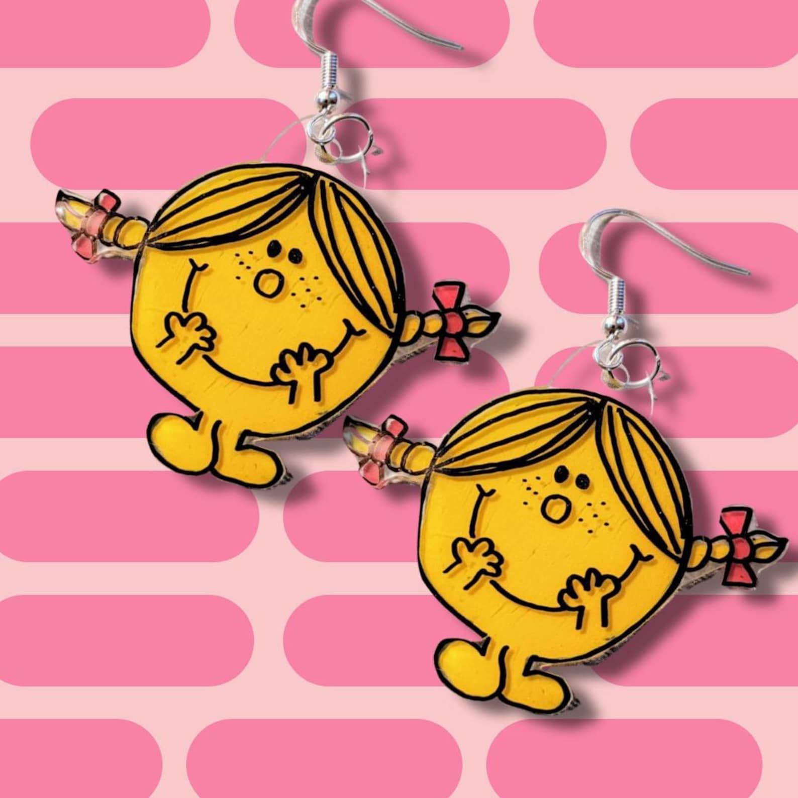 Earrings featuring the character Little Miss Sunshine