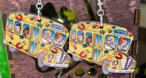 Image of magic school bus earrings