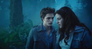 twilight movie still with Edward and bella