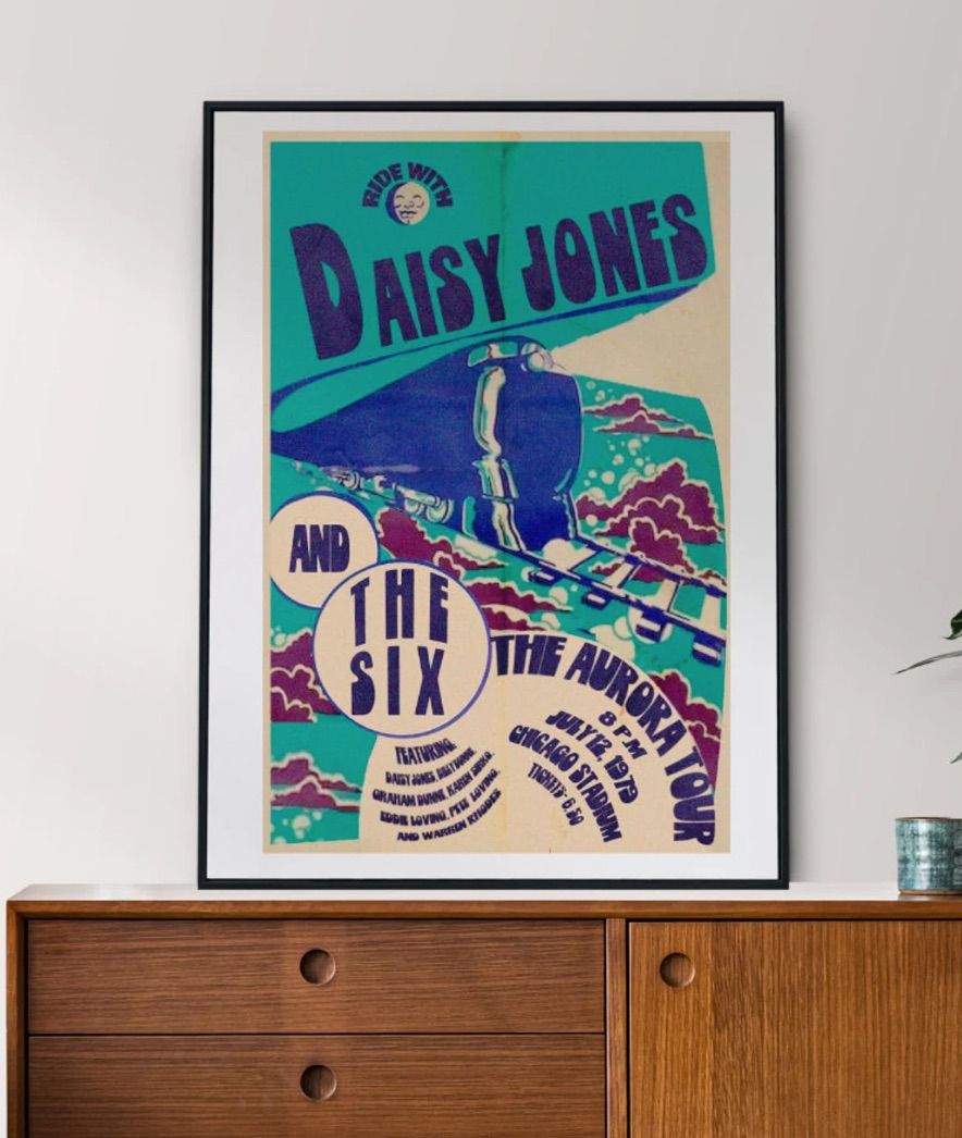 image of a tour poster for daisy jones.