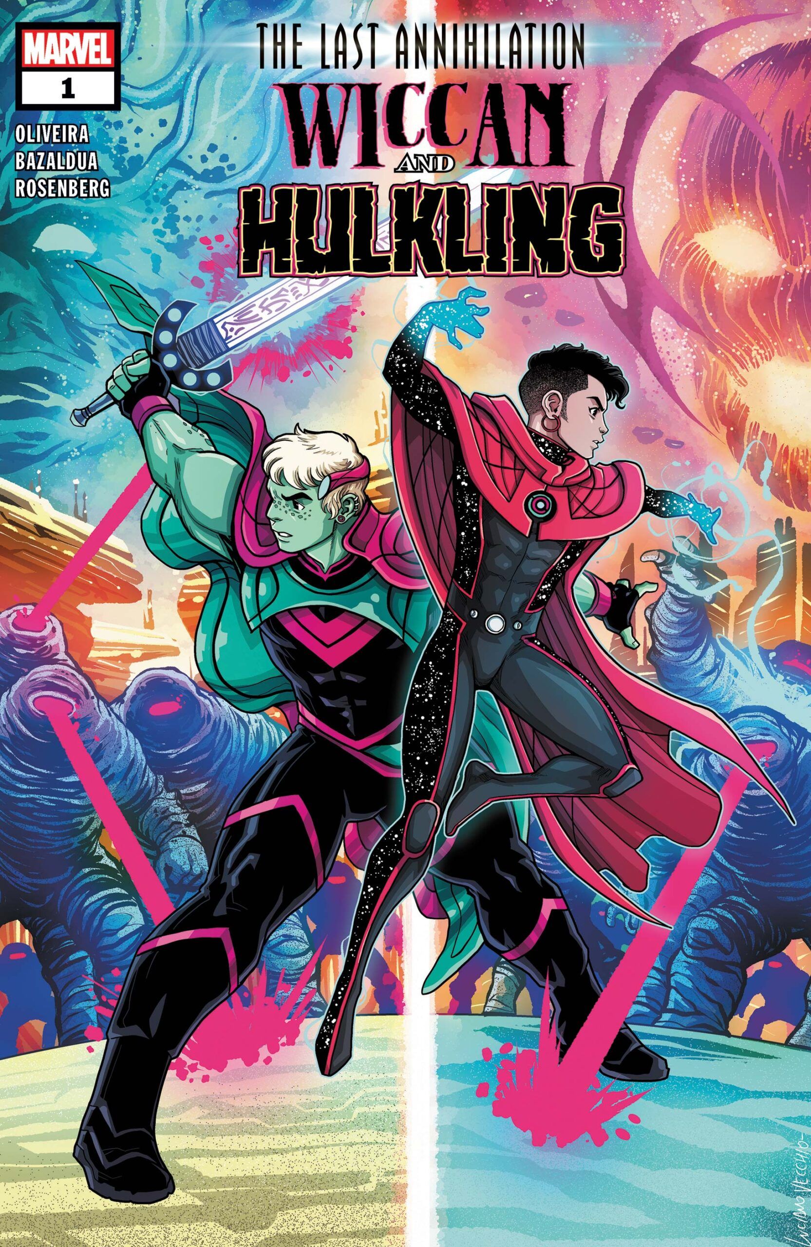 cover of Hulkling and Wiccan