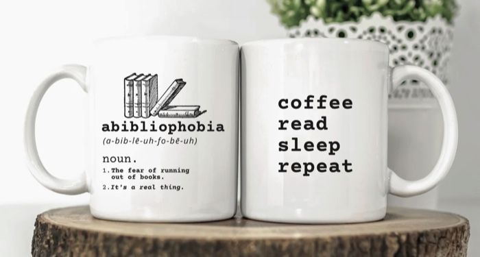 abibliphobia coffee mug