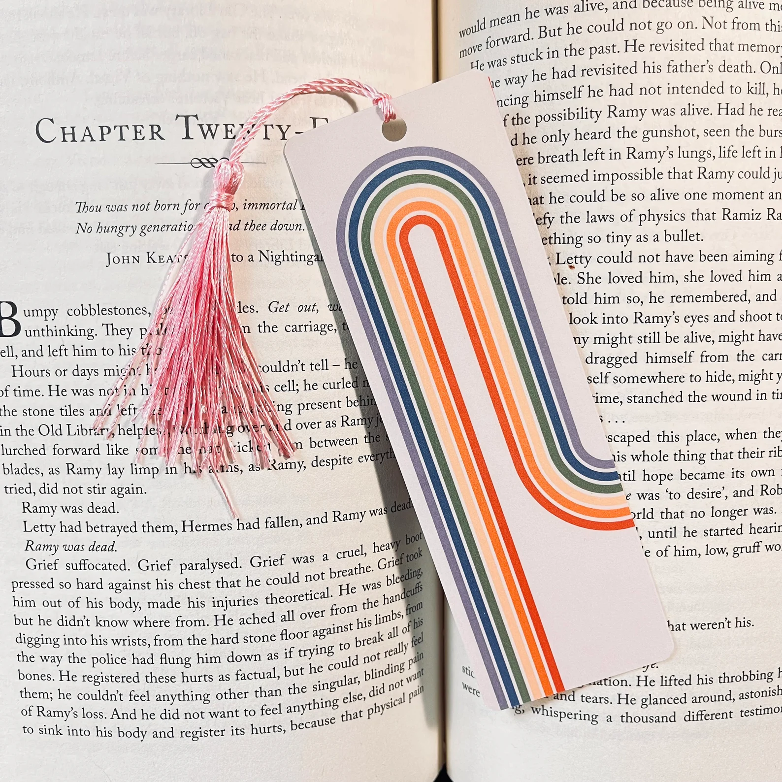 Image of a rainbow bookmark