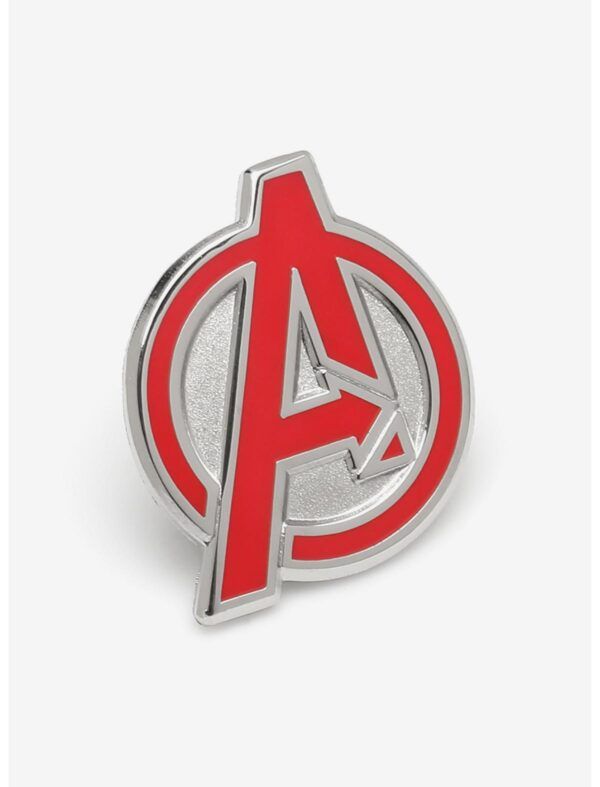 red Avengers A enamel pin