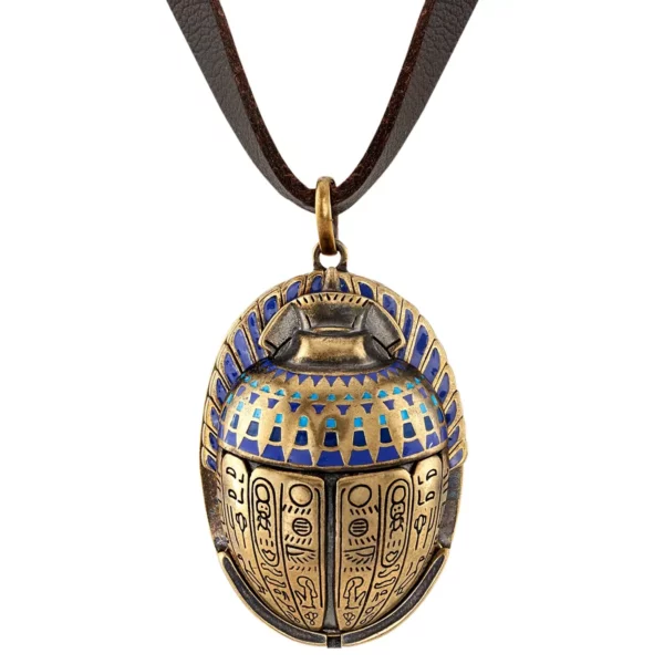 Egyptian scarab necklace inspired by Moon Knight