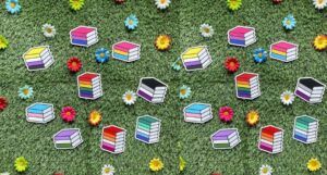 rainbow book spine stickers