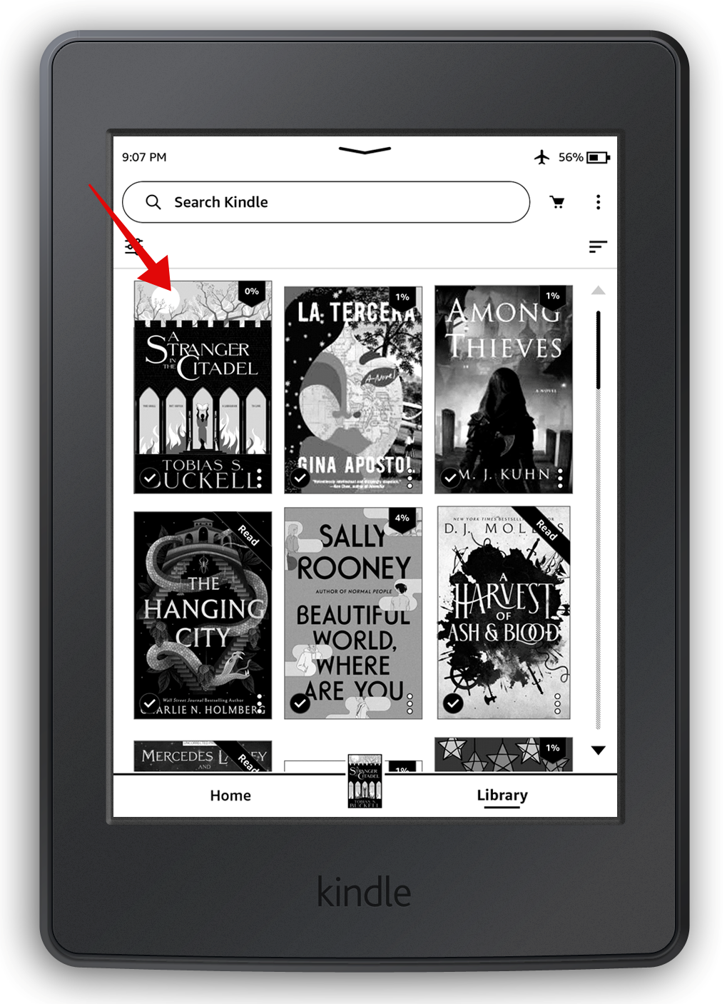 Ebooks on a Kindle Paperwhite