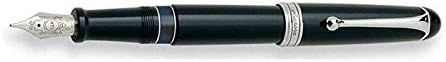 Aurora 88 fountain pen with a black body and chrome details.