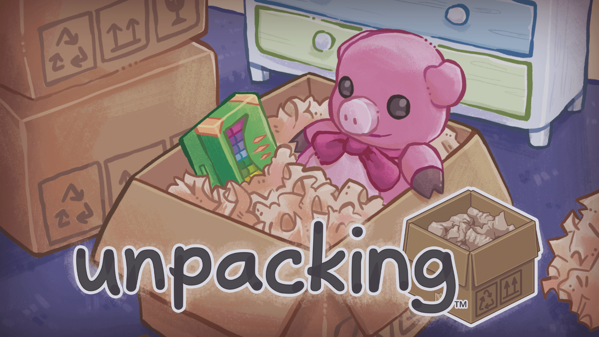 the header image for Unpacking