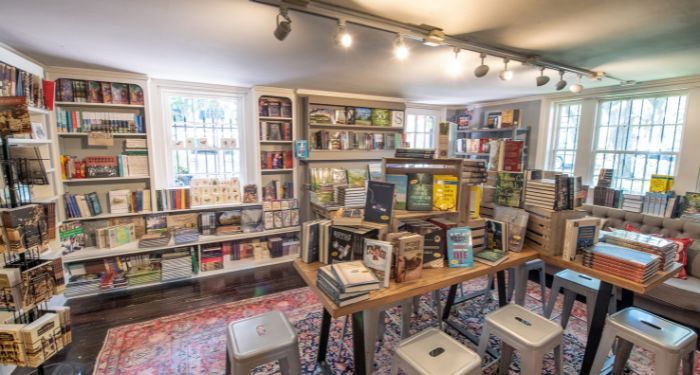 Image of the inside of a bookstore