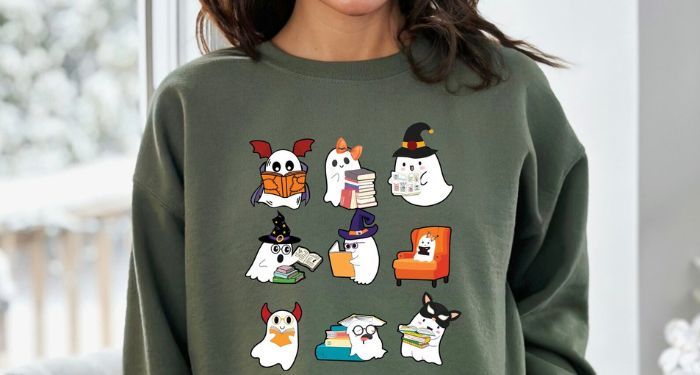 Bookish Halloween Sweatshirts For Your Ghostly Reading Needs