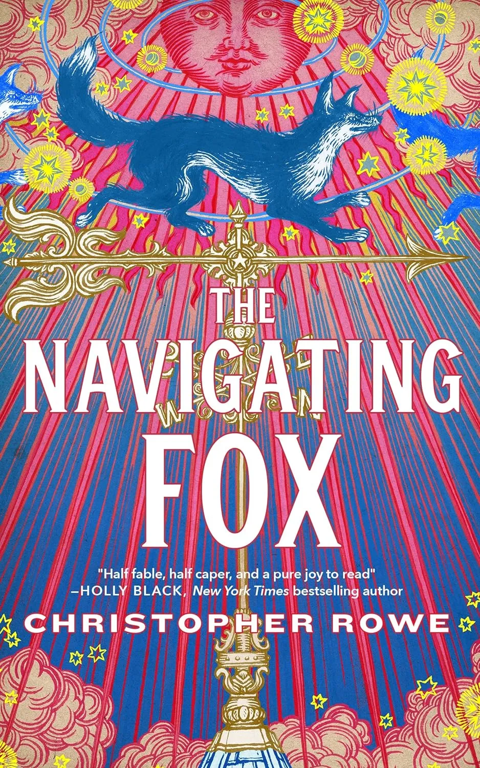 author's debut books cover of The Navigating Fox by Christopher Rowe