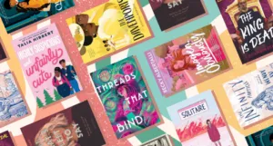 a collage of the YA book covers listed