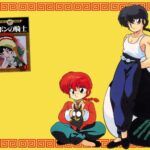 gender in manga pic with the covers of three manga set against a bright Ranma 1/2 backdrop