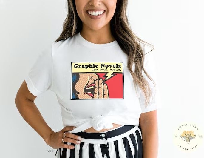 graphic novels are real books tshirt