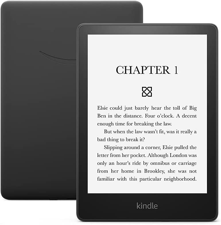 a photo of a Kindle paperwhite