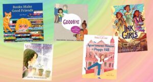 collage of new children's books for november 2023