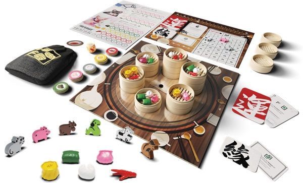 Image of Steam Up board game with components