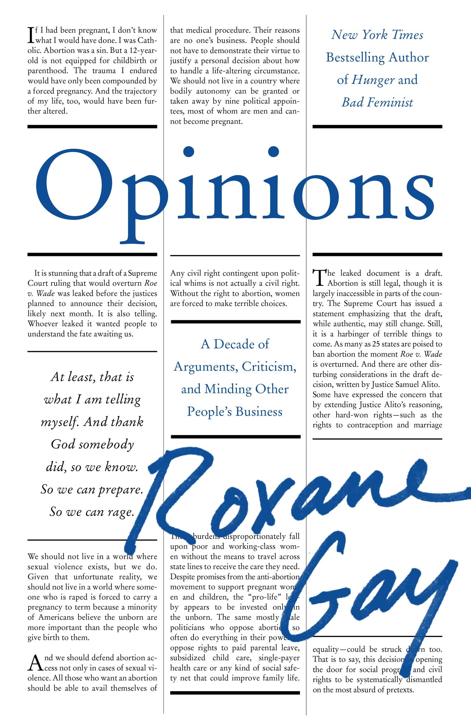 cover of Opinions by Roxane Gay
