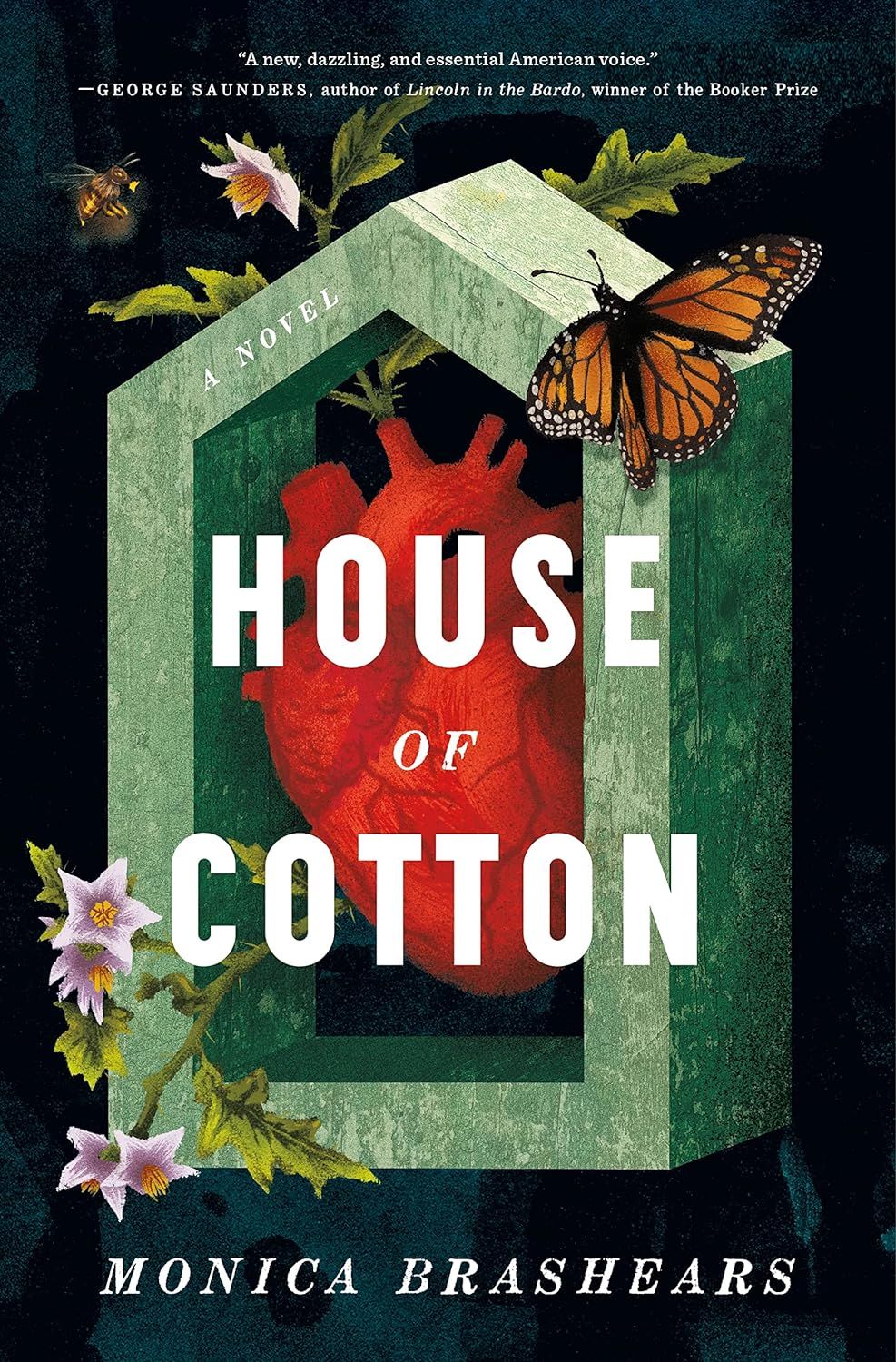 a graphic of the cover of House of Cotton by Monica Brashears