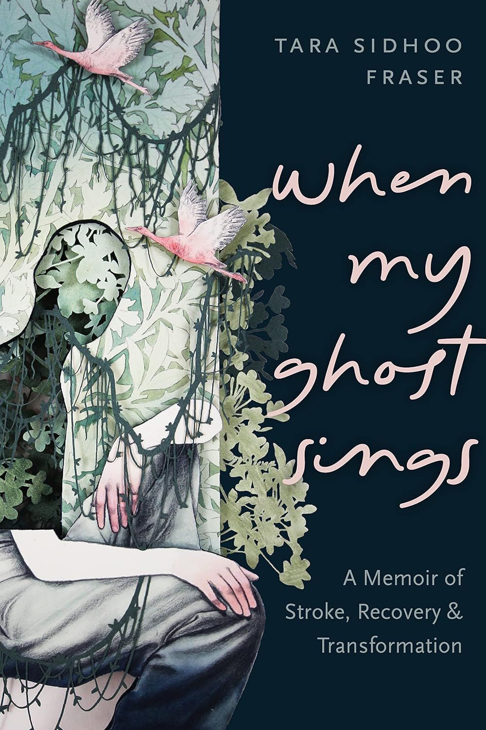 a graphic of the cover of When My Ghost Sings by Tara Sidhoo Fraser
